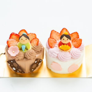 ひなまつりミニペアケーキ
